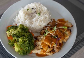 Peri Peri  Boneless Thigh with Basmati Rice and Vegetables